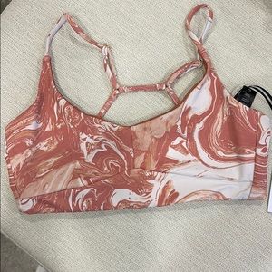 Worn/washed 1x Beach Riot Shawn Sports Bra brick large - fits like a Medium!